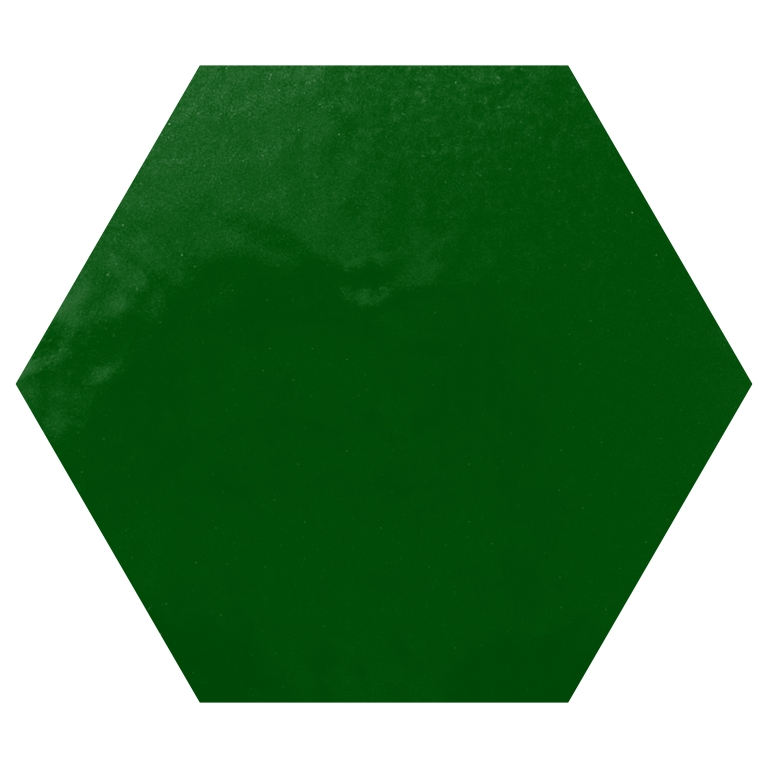 PLURIFY - 6X7 HEX, GREEN, GLOSSY